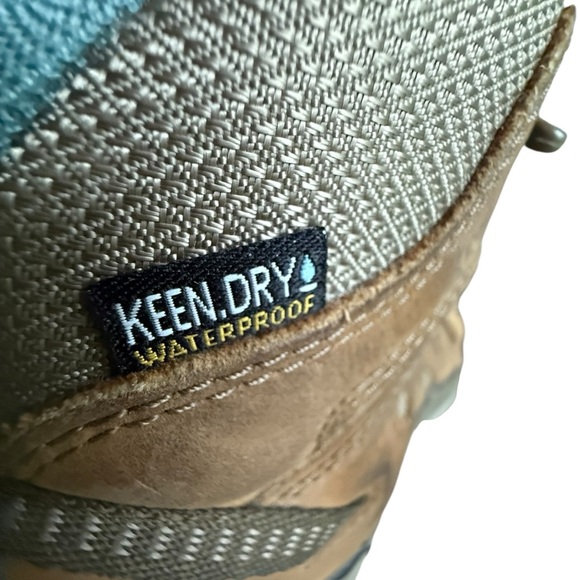 Women's Keen Circadia Mid Waterproof Leather Hiking Boot 7.5 Brown/Blue 1026764 - Picture 7 of 16